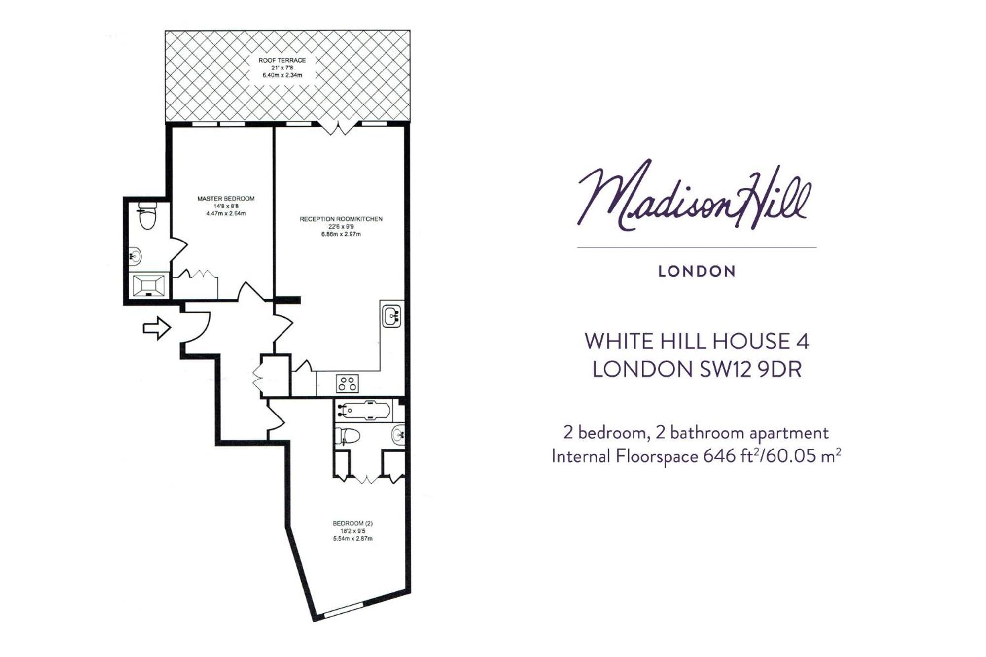 Apartment Madison Hill - White Hill House 4 - 2 Bedroom Flat *